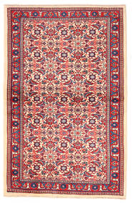 95X150 Sarough Vloerkleed Oosters Rood/Beige (Wol, Perzië/Iran) Carpetvista