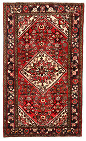  Hosseinabad Tappeto 100X170 Persiano Di Lana Marrone/Rosso Piccolo Carpetvista