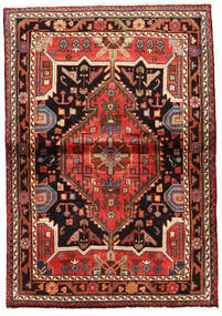  Persialainen Hamadan Matot 103X148 Punainen/Ruskea Carpetvista