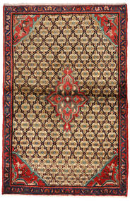  Oosters Koliai Vloerkleed 86X134 Beige/Donkerrood Wol, Perzië/Iran Carpetvista