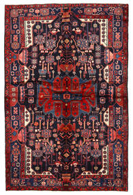 Nahavand Rug 162X244 Persian Wool Red/Dark Purple Carpetvista