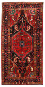  Persialainen Hamadan Matot Matto 138X275 Tummanpunainen/Punainen (Villa, Persia/Iran)