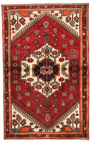  Persisk Rudbar Tæppe 100X159 Brun/Rød (Uld, Persien/Iran)