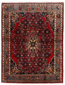 絨毯 ペルシャ ビジャー 105X137 ダークレッド/茶色 (ウール, ペルシャ/イラン)
