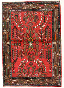 98X142 絨毯 オリエンタル リリアン 茶色/レッド (ウール, ペルシャ/イラン) Carpetvista