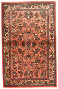  Orientalsk Sarough Teppe 100X165 Brun/Rød Ull, Persia/Iran Carpetvista