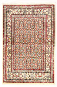  Persischer Moud Teppich 96X145 Beige/Rot (Wolle, Persien/Iran)