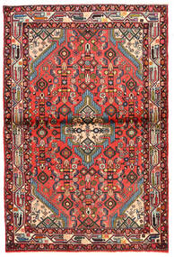 Asadabad Rug 100X153 Red/Dark Red Wool, Persia/Iran Carpetvista