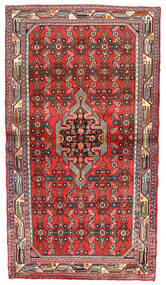 95X166 絨毯 オリエンタル アサダバード レッド/茶色 (ウール, ペルシャ/イラン) Carpetvista