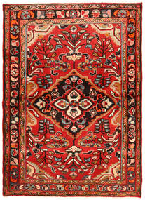 112X157 러그 오리엔탈 Hosseinabad 빨간색/갈색 (울, 페르시아/이란) Carpetvista