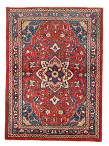 Sarough Teppich 115X159 Dunkelrot/Schwarz Wolle, Persien/Iran Carpetvista