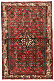 Hamadan Teppe 99X152 Rød/Brun Ull, Persia/Iran Carpetvista