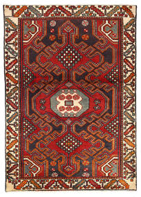 Tappeto Orientale Asadabad 103X145 Rosso/Rosso Scuro (Lana, Persia/Iran)