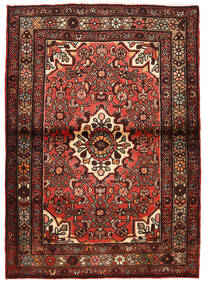 105X149 絨毯 アサダバード オリエンタル 茶色/レッド (ウール, ペルシャ/イラン) Carpetvista