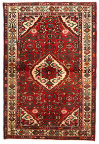 Hosseinabad Matot Matto 107X158 Ruskea/Punainen Villa, Persia/Iran Carpetvista