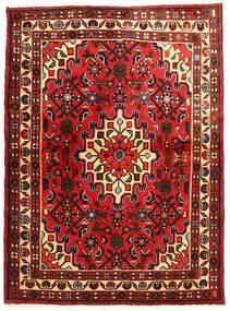  Persisk Hosseinabad Teppe 108X148 Rød/Brun Carpetvista