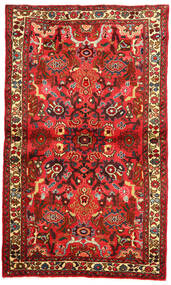  Orientalsk Hosseinabad Tæppe 96X163 Rød/Brun Uld, Persien/Iran Carpetvista