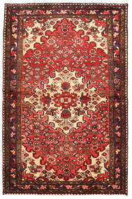 Hosseinabad Matta 107X164 Röd/Mörkröd Ull, Persien/Iran Carpetvista