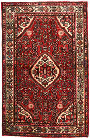  Persischer Hosseinabad Teppich 106X165 Rot/Braun Carpetvista