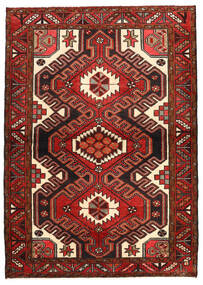 Hosseinabad Matot Matto 112X158 Ruskea/Punainen Villa, Persia/Iran Carpetvista