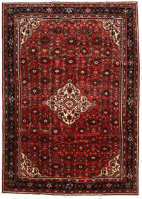 213X302 Hosseinabad Teppich Orientalischer Braun/Rot (Wolle, Persien/Iran)