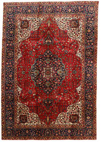  Orientalischer Täbriz Teppich 207X302 Dunkelrot/Braun Wolle, Persien/Iran Carpetvista
