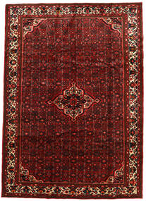 215X303 Hosseinabad Matta Orientalisk Röd/Brun (Ull, Persien/Iran) Carpetvista