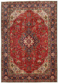 絨毯 ペルシャ タブリーズ 198X287 レッド/茶色 (ウール, ペルシャ/イラン)