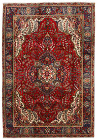  Orientalischer Täbriz Teppich 202X300 Dunkelrot/Braun Wolle, Persien/Iran Carpetvista