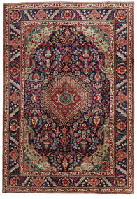  Tabriz Rug 201X295 Persian Wool Red/Dark Purple Carpetvista