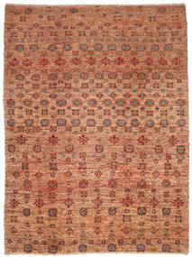 Moroccan Berber - Afghanistan Teppich 209X281 Braun/Orange Wolle, Afghanistan Carpetvista
