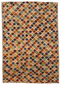  Moroccan Berber - Afghanistan 200X289 ウール 絨毯 ベージュ/オレンジ Carpetvista