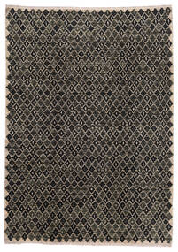 Moroccan Berber - Afghanistan Rug 202X286 Brown/Dark Grey Wool, Afghanistan Carpetvista