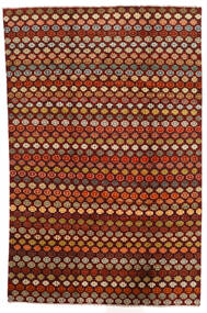 194X298 Tapete Moroccan Berber - Afghanistan Moderno Vermelho Escuro/Castanho (Lã, Afeganistão) Carpetvista