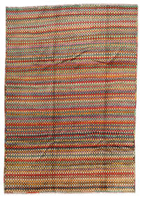 213X299 Moroccan Berber - Afghanistan Teppe Moderne Rød/Brun (Ull, Afghanistan) Carpetvista