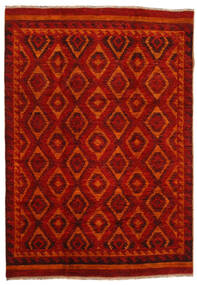Moroccan Berber - Afghanistan Tæppe 200X285 Mørkerød/Rød Uld, Afghanistan Carpetvista