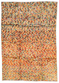 203X292 Moroccan Berber - Afghanistan Vloerkleed Modern Beige/Oranje (Wol, Afghanistan) Carpetvista