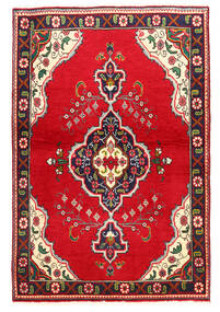 Tabriz Rug Rug 100X149 Red/Dark Pink Wool, Persia/Iran Carpetvista