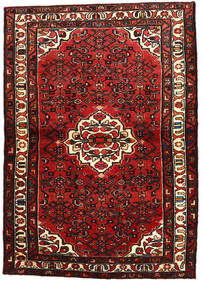 113X159 Hosseinabad Vloerkleed Oosters Bruin/Rood (Wol, Perzië/Iran) Carpetvista