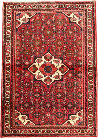  106X152 Hosseinabad Teppich Braun/Rot Persien/Iran Carpetvista