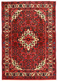 Alfombra Persa Hosseinabad 95X142 Rojo/Marrón (Lana, Persia/Irán)