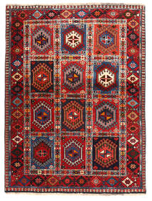 Tapete Yalameh 100X135 Vermelho/Vermelho Escuro (Lã, Pérsia/Irão)