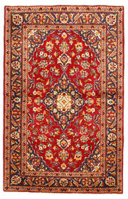 Tapete Oriental Kashan 98X155 Vermelho/Vermelho Escuro (Lã, Pérsia/Irão)