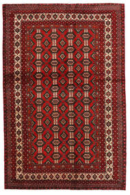 絨毯 ペルシャ マシュハド 130X200 レッド/茶色 (ウール, ペルシャ/イラン)