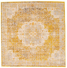 Nadia 200X200 Yellow Medallion Square Rug