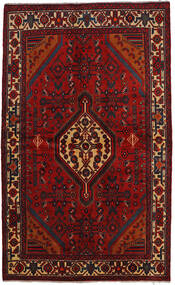  142X234 Hamadan Teppe Mørk Rød/Rød Persia/Iran Carpetvista