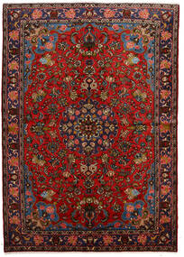 Orientalisk Mehraban Matta 162X230 Mörkröd/Röd Ull, Persien/Iran Carpetvista