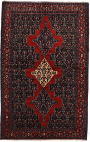  Orientalsk Senneh Tæppe 152X238 Mørkerød/Rød Uld, Persien/Iran Carpetvista