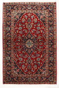 Tapete Persa Kashan 97X147 Vermelho Escuro/Castanho (Lã, Pérsia/Irão)