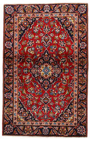 Tapete Kashan 105X147 Rosa Escuro/Vermelho (Lã, Pérsia/Irão)
